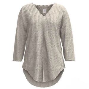 LuLaRoe Jolene V-Neck Tunic in Cream Color 3054